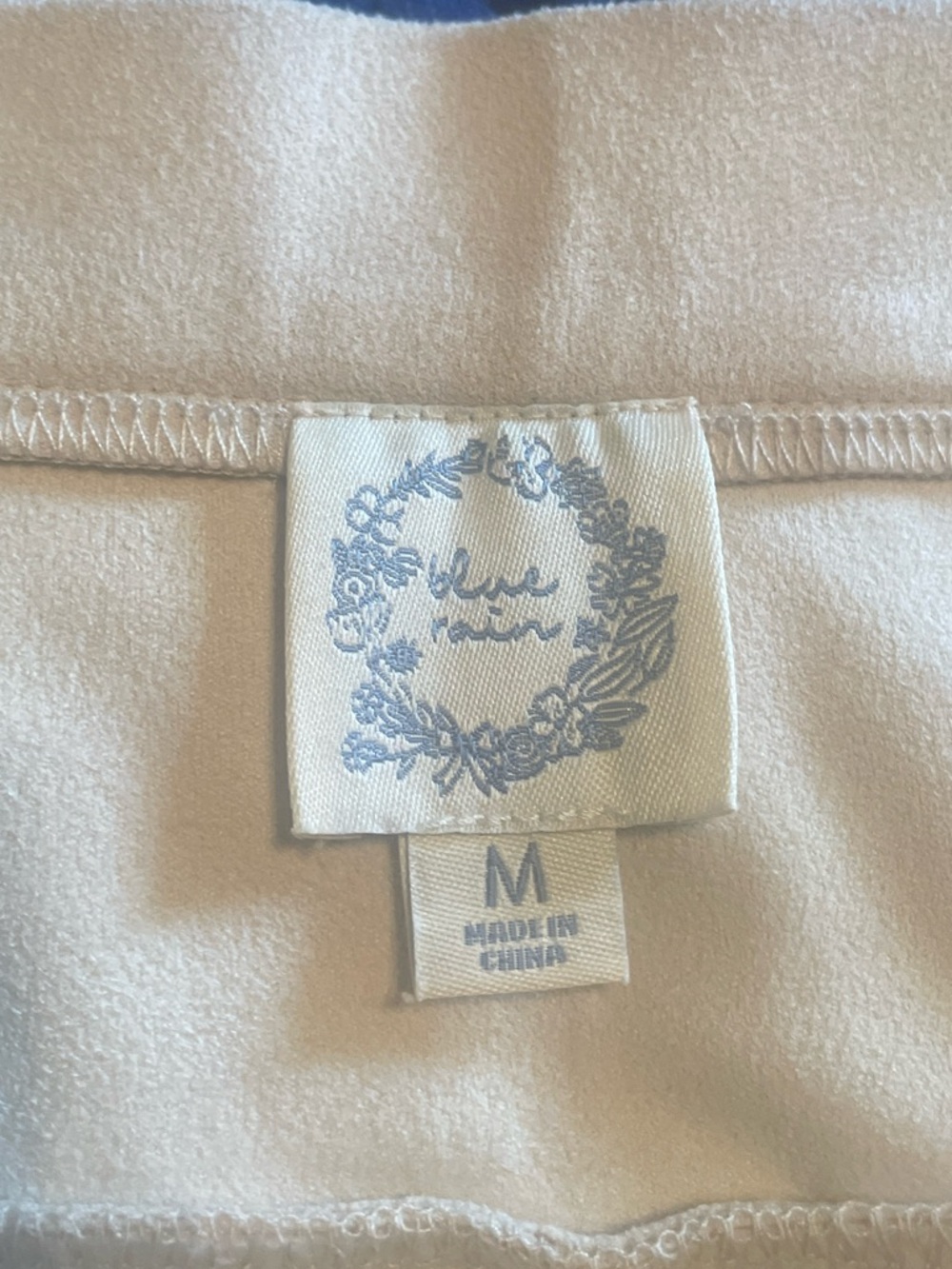 Blue Rain Faux Suede Cream Fringed Drop Waist Mini Skirt Medium - Picture 4 of 6